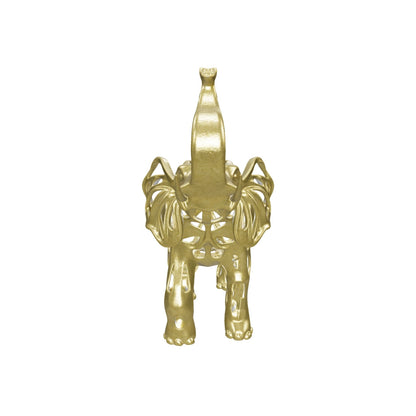 Gilded Filigree Lucky Elephant Statue