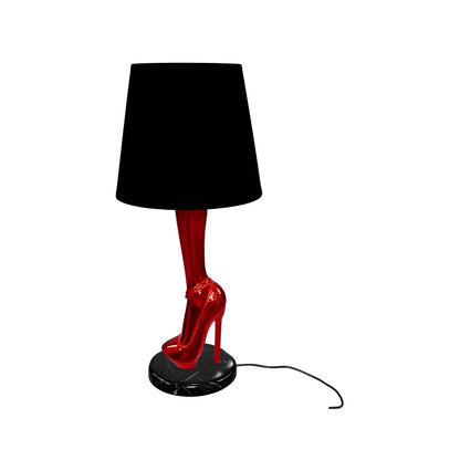 Crimson Heel Table Lamp