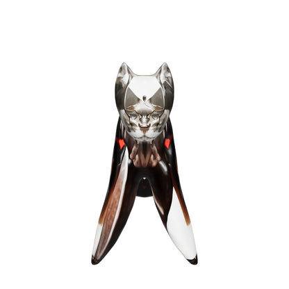 Playful Glass Cat Figurine
