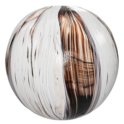 Bronze Elegance Striped Artisan Vase