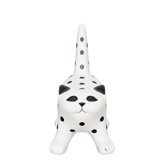 Polka Stretch Cat Figurine