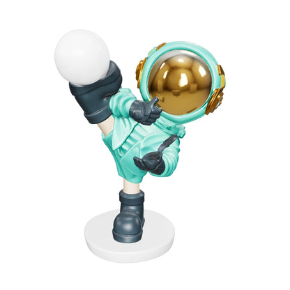 Green Astronaut Kicker Lamp
