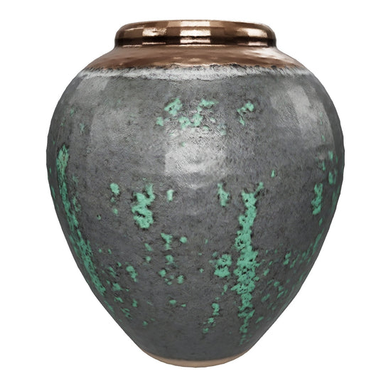 Green Charcoal Ceramic Vase