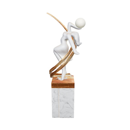 Liberty Sculpture Floor Lamp with Metal Base