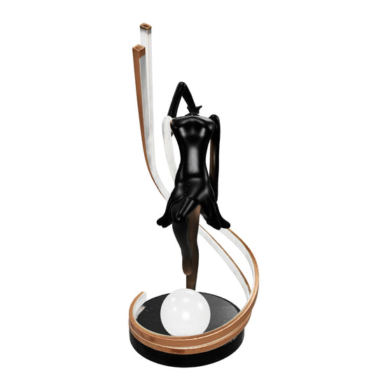 Liberty Sculpture Table Lamp - Black