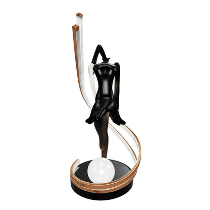 Liberty Sculpture Table Lamp - Black