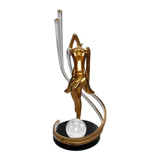 Liberty Sculpture Lamp - Gold Electroplated
