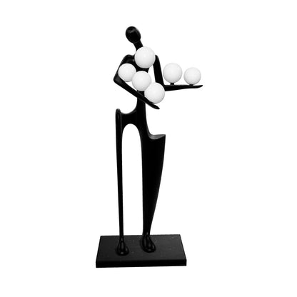 Modern Figure Orb Floor Lamp