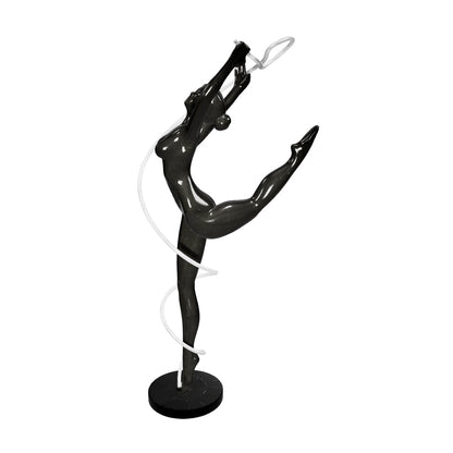 Radiant Human Spiral Sculpture - Metallic