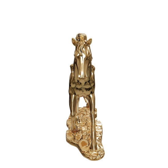 Regal Stride Gold Horse Figurine