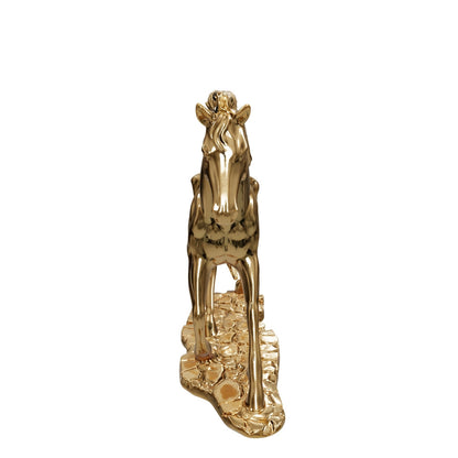 Regal Stride Gold Horse Figurine