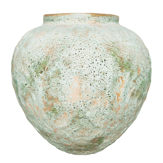 Speckled Aqua Ceramic Vase