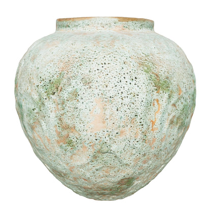 Speckled Aqua Ceramic Vase
