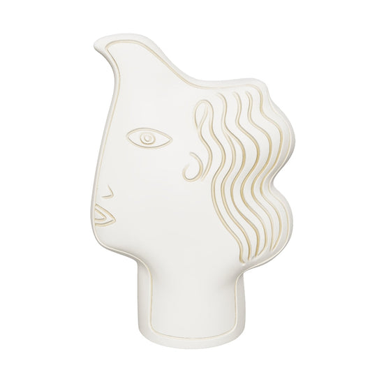 The Mystic Human Face Decor - White