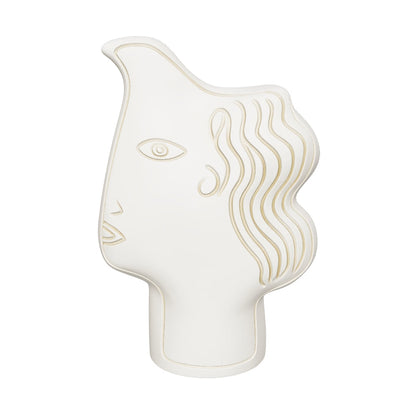 The Mystic Human Face Decor - White