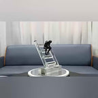 Decorative thinker figurine accent for modern tabletop arrangements