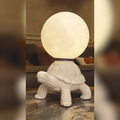 Moon Tortoise Lamp - White