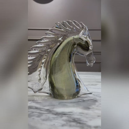 Majestic Equine Crystal Sculpture