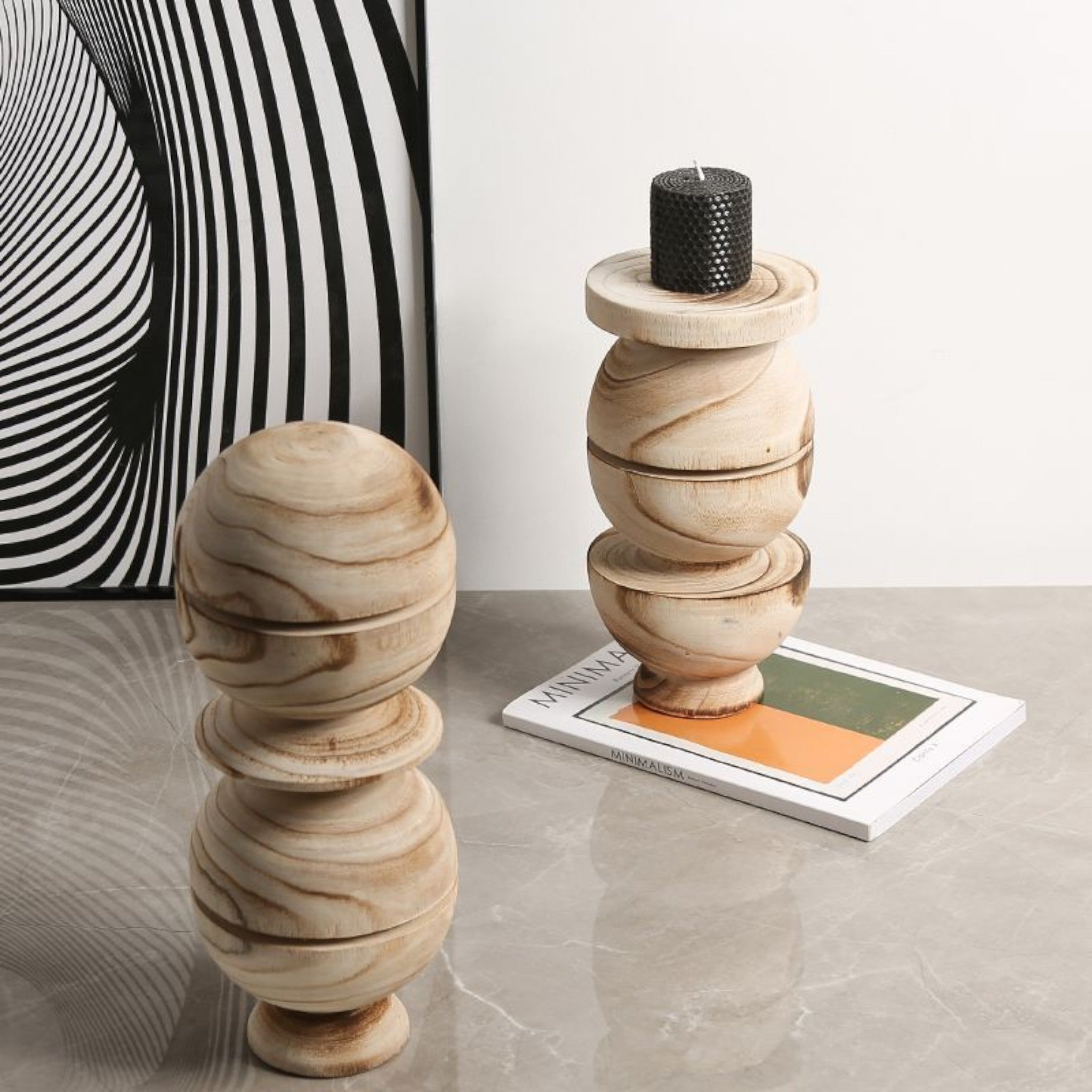 Rustic Short Stacking Cup Ornaments – Eco-Friendly Wooden Decor | Buy ...