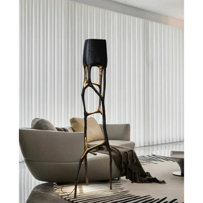 Sculpted Elegance Floor Lamp – Tree Design