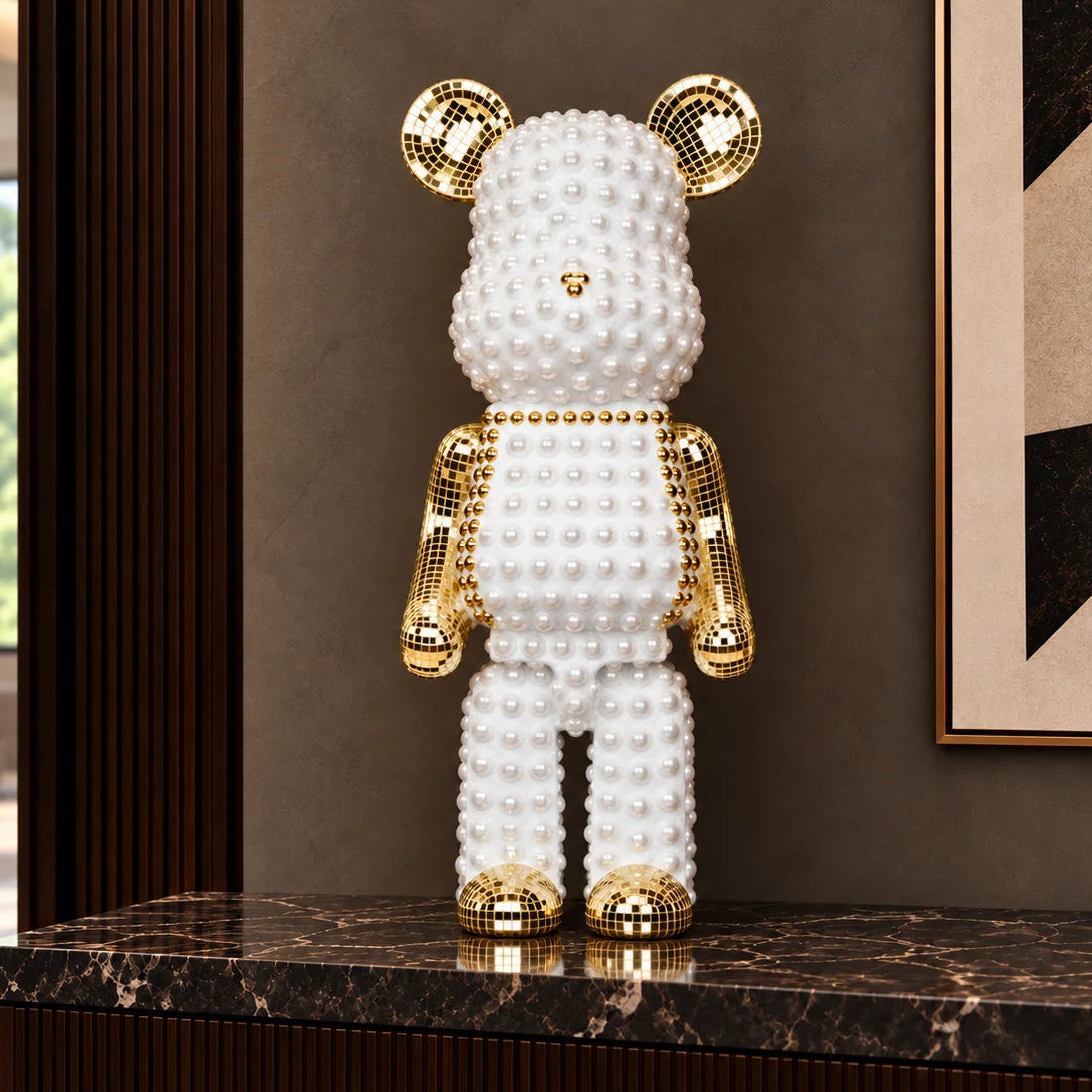 Pearl Bear Figurine - Small