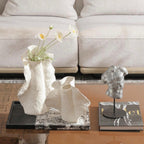 Organic Crest pair on tray w/ torso bust